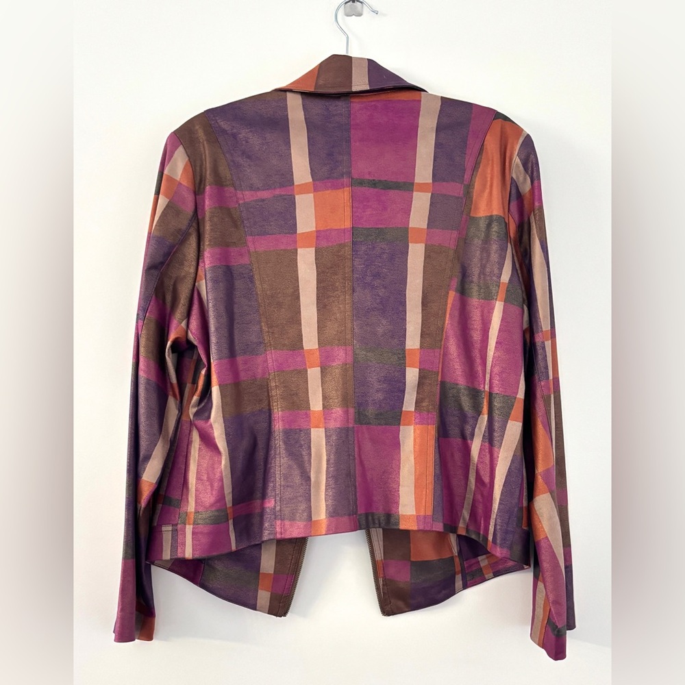 Joseph Ribkoff Multicolor Plaid Jacket - Picture 5 of 15